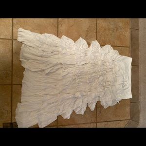 Ruffle cream skirt